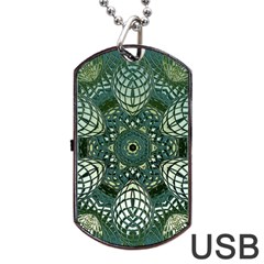 Background Image Decoration Dog Tag Usb Flash (one Side)