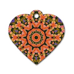 Background Pattern Structure Art Dog Tag Heart (two Sides) by Pakrebo