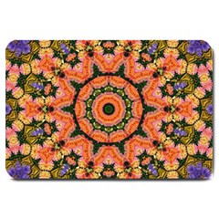 Background Pattern Structure Art Large Doormat  by Pakrebo