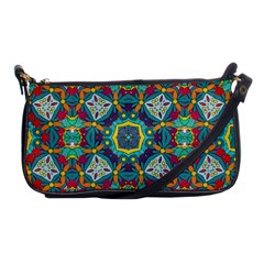 Farbenpracht Kaleidoscope Art Shoulder Clutch Bag by Pakrebo