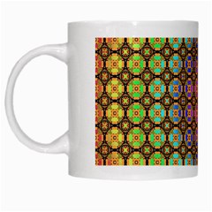 Tile Background Image Pattern Art White Mugs