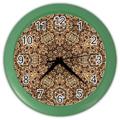 Pattern  Background Color Wall Clock by Pakrebo