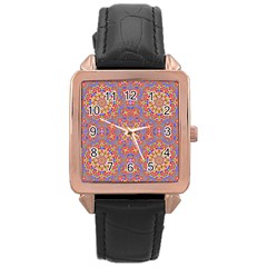 Background Image Structure Art Rose Gold Leather Watch  by Pakrebo