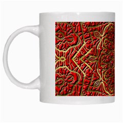 Tile Background Image Pattern 3d Red White Mugs