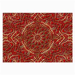 Tile Background Image Pattern 3d Red Large Glasses Cloth (2-side) by Pakrebo