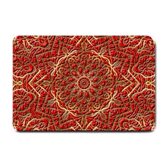 Tile Background Image Pattern 3d Red Small Doormat  by Pakrebo