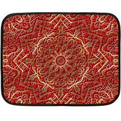 Tile Background Image Pattern 3d Red Fleece Blanket (mini) by Pakrebo