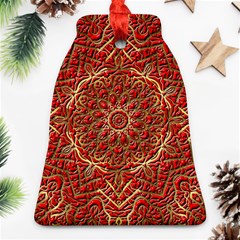 Tile Background Image Pattern 3d Red Ornament (bell) by Pakrebo