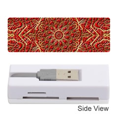 Tile Background Image Pattern 3d Red Memory Card Reader (stick)