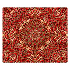 Tile Background Image Pattern 3d Red Double Sided Flano Blanket (small)  by Pakrebo