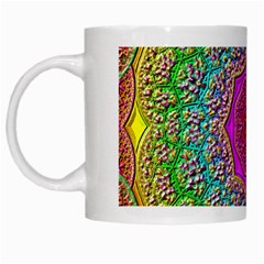 Mandala  Background Geometric White Mugs