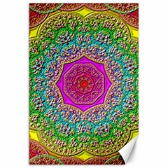 Mandala  Background Geometric Canvas 20  X 30  by Pakrebo