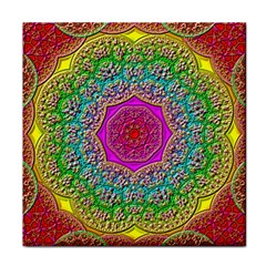 Mandala  Background Geometric Face Towel