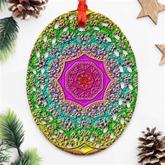 Mandala  Background Geometric Ornament (oval Filigree) by Pakrebo