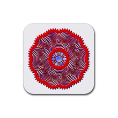 Tile Pattern Background Image Rubber Coaster (square)  by Pakrebo