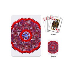 Tile Pattern Background Image Playing Cards (mini)