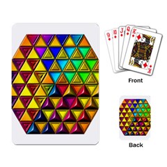 Cube Diced Tile Background Image Playing Cards Single Design