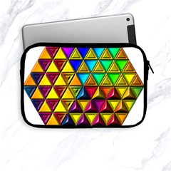 Cube Diced Tile Background Image Apple iPad Mini Zipper Cases