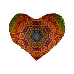 Background Image Decorative Standard 16  Premium Flano Heart Shape Cushions Back