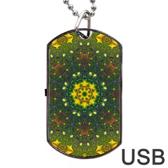 Background Image Wallpaper Dog Tag Usb Flash (one Side)