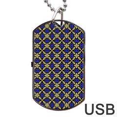 Background Image Decorative Dog Tag Usb Flash (one Side)