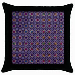 Tile Background Image Pattern Throw Pillow Case (black) by Pakrebo