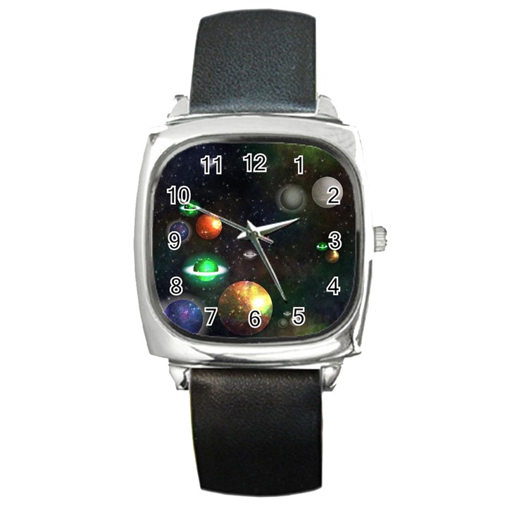 Galactic Square Metal Watch