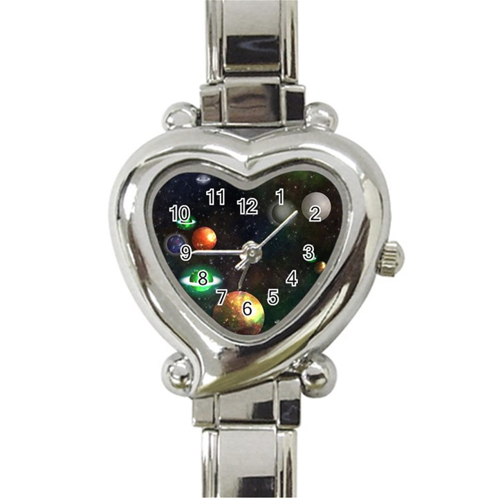 Galactic Heart Italian Charm Watch