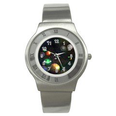 Galactic Stainless Steel Watch by WensdaiAmbrose