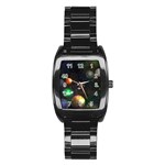 Galactic Stainless Steel Barrel Watch Front