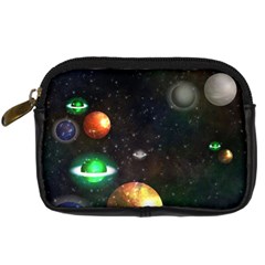 Galactic Digital Camera Leather Case by WensdaiAmbrose