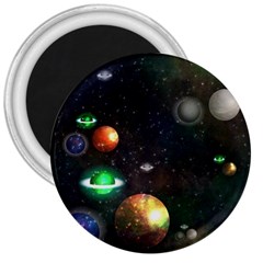 Galactic 3  Magnets by WensdaiAmbrose