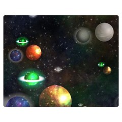 Galactic Double Sided Flano Blanket (medium)  by WensdaiAmbrose