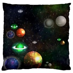 Galactic Large Flano Cushion Case (two Sides) by WensdaiAmbrose