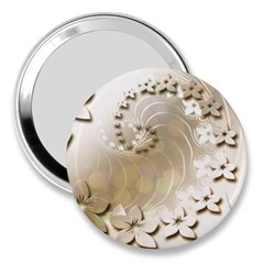 Flora Flowers Background Leaf 3  Handbag Mirrors by Mariart