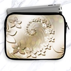 Flora Flowers Background Leaf Apple Ipad 2/3/4 Zipper Cases by Mariart