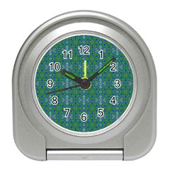 Farbenpracht Kaleidoscope Patterns Travel Alarm Clock by Pakrebo