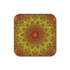 Background Fractals Surreal Design Rubber Coaster (square)  by Pakrebo