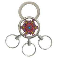 Tile Background Image Pattern 3-ring Key Chains