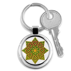 Star Pattern  Background Image Key Chains (round)  by Pakrebo