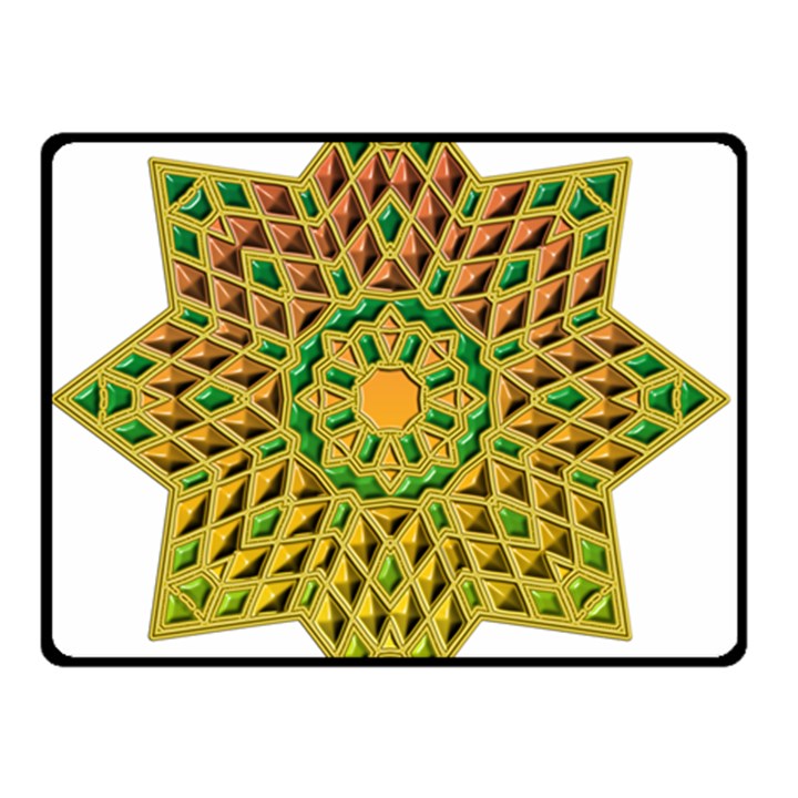 Star Pattern  Background Image Double Sided Fleece Blanket (Small) 