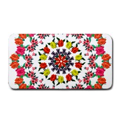 Tile Background Image Color Pattern Flowers Medium Bar Mats by Pakrebo