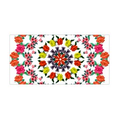 Tile Background Image Color Pattern Flowers Yoga Headband by Pakrebo