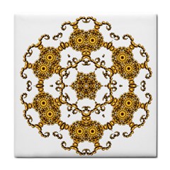 Fractal Tile Construction Design Tile Coasters by Pakrebo