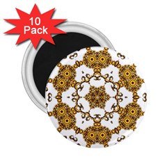 Fractal Tile Construction Design 2 25  Magnets (10 Pack)  by Pakrebo