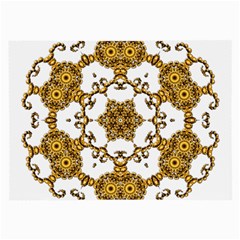 Fractal Tile Construction Design Large Glasses Cloth by Pakrebo