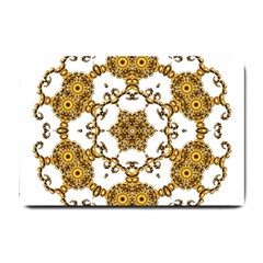 Fractal Tile Construction Design Small Doormat  by Pakrebo