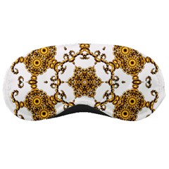 Fractal Tile Construction Design Sleeping Masks by Pakrebo