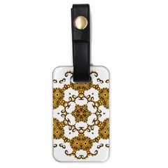 Fractal Tile Construction Design Luggage Tags (one Side)  by Pakrebo