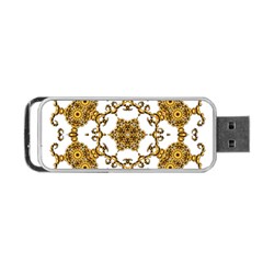 Fractal Tile Construction Design Portable Usb Flash (two Sides) by Pakrebo